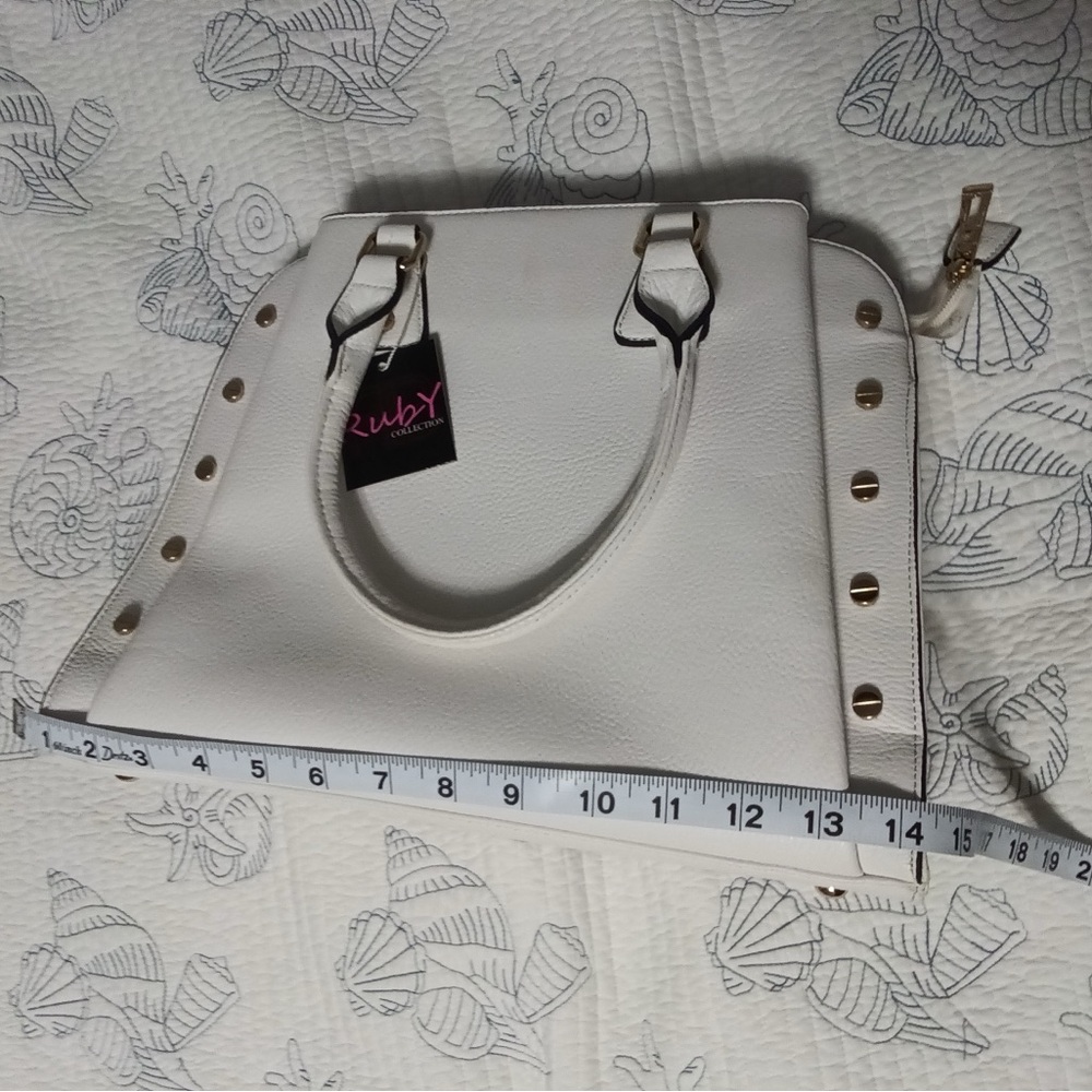 Ruby Collection Shoulder Purse With Detachable Ad… - image 8